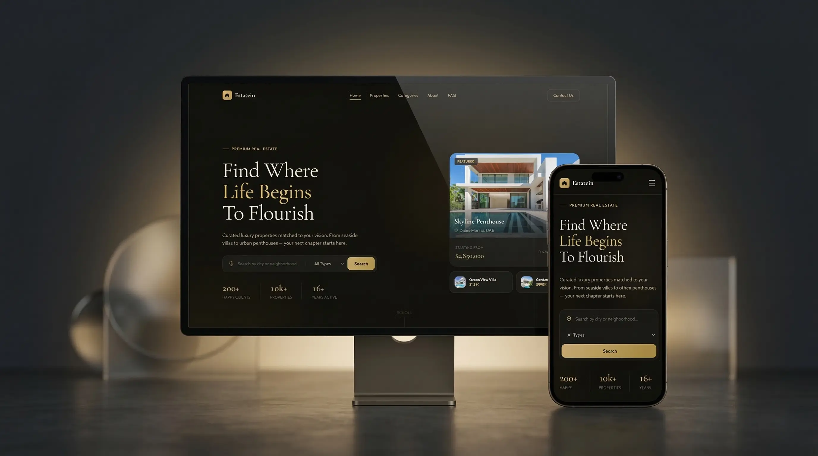 Estate — Curated luxury properties